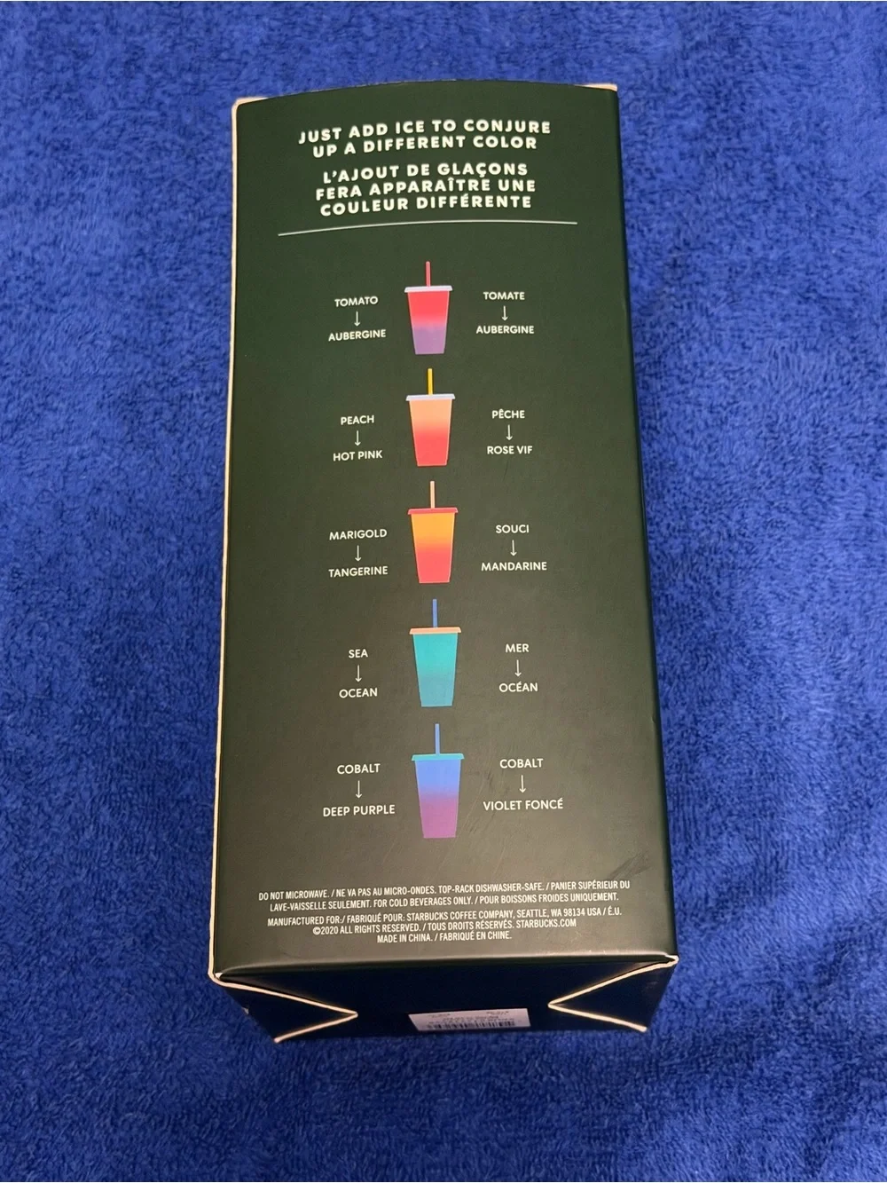 Starbucks Multicolor Color-Changing Reusable Cold Cups with Lids & Straws